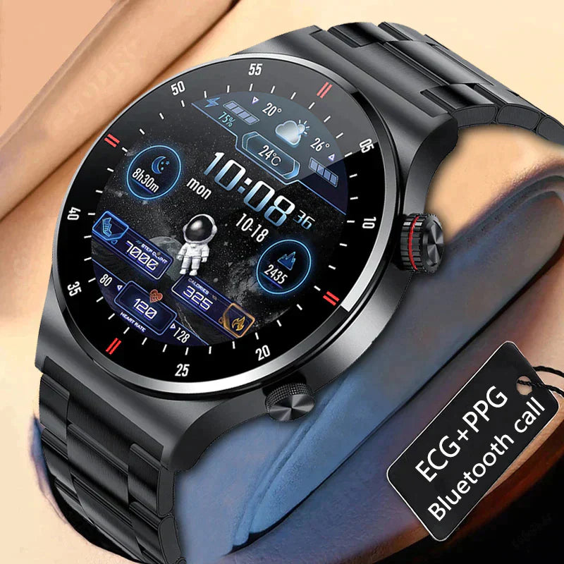 LIGE BW0382 montre connectée Bluetooth, avec appels, moniteur d'activité physique, de pression artérielle et de fréquence cardiaque